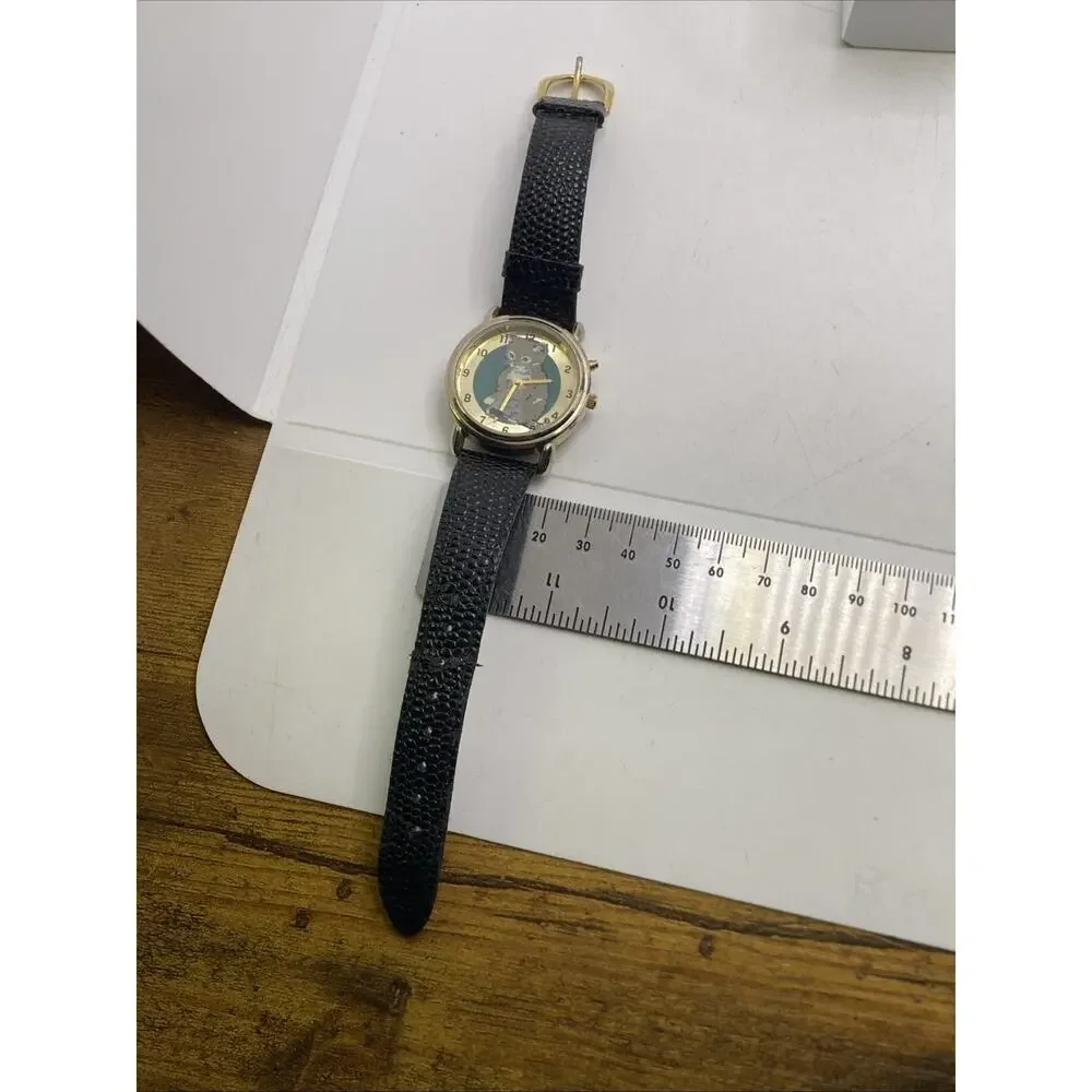 Womens Cat Sounds Vintage Watch Works New Battery